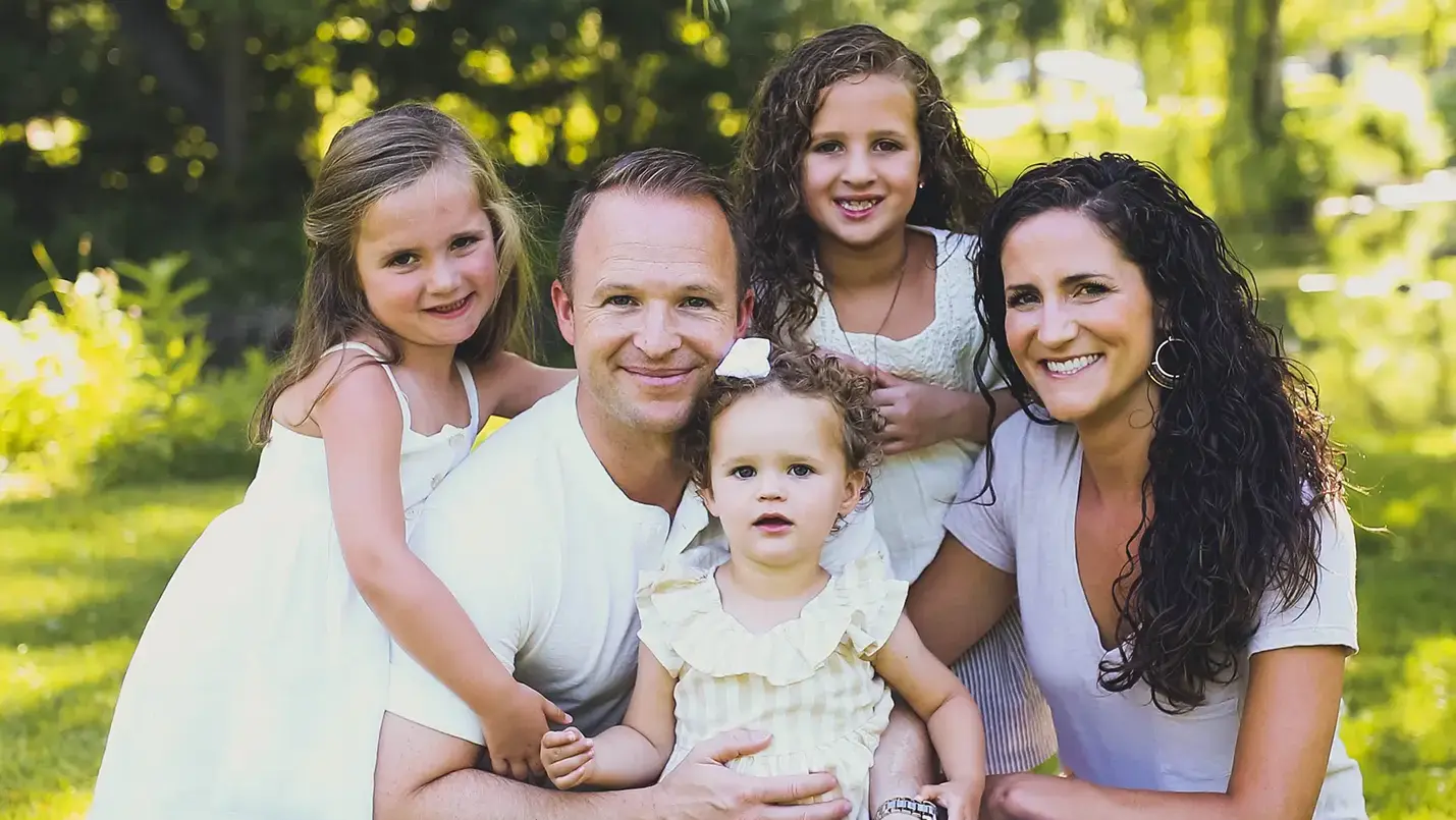 Ryan Wright and his family